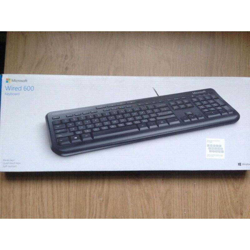 Brand New Microsoft wired 600 keyboard