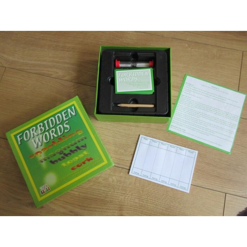 VERY RARE FORBIDDEN WORDS GAME - in IMMACULATE CONDITION and COMPLETE!