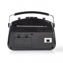 RETRO FM Radio 5.4 W Bluetooth Carrying Handle Black in BOX UNOPENED NEW