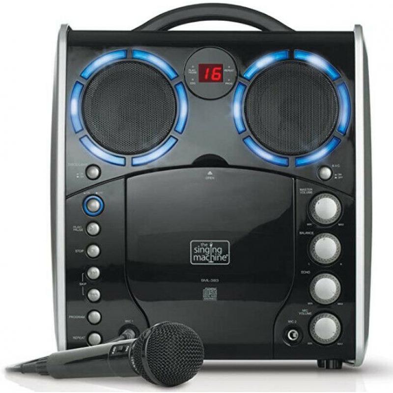 Singing Machine SML-383 Portable CDG Player Karaoke Machine, Black Used (4 stars Amazon)