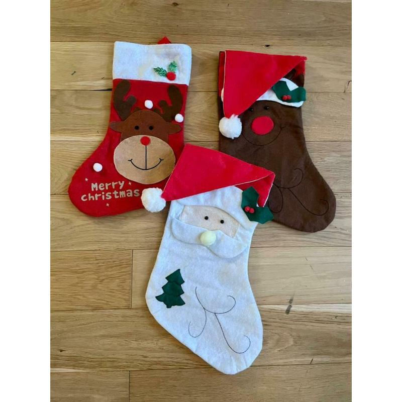 Christmas stockings (a set of 3)