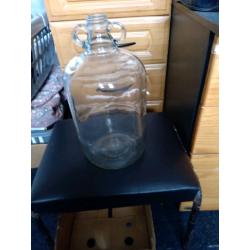 Vintage glass jug, demijohn