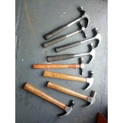 hammers /screwdrivers choice of 10 mostly claw
