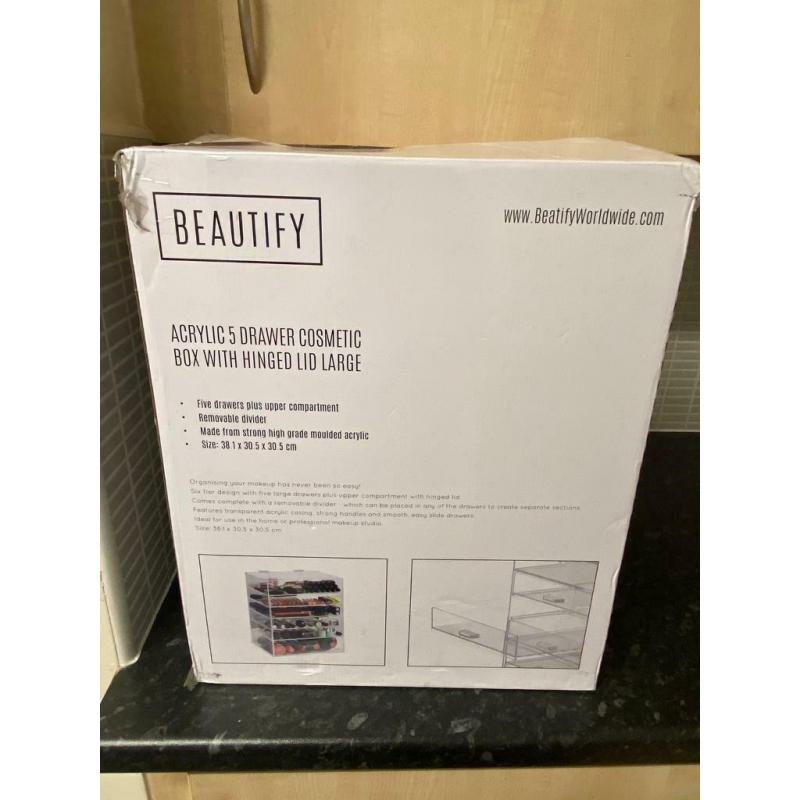 Brand New Beautify Cosmetics Box
