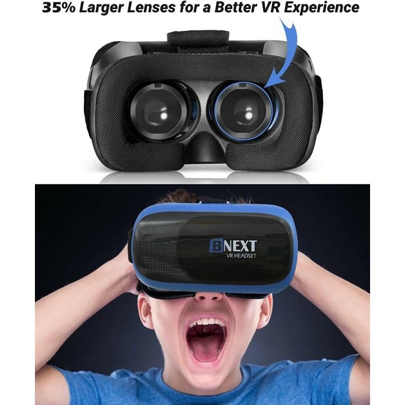 Virtual Reality Headset (Compatible with iPhone & Android)