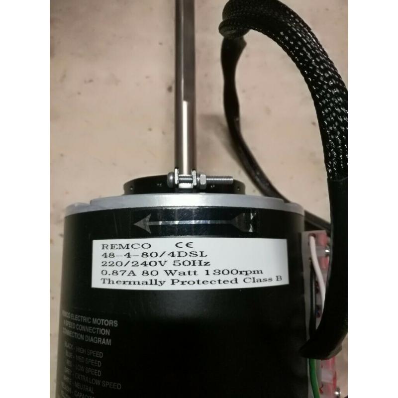 Two REMCO ELECTRIC MOTORS 80W 1300RPM -Thermally Protected Class B