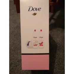 Two sets of Dove 3-Piece Peace Bath Shower Collection
