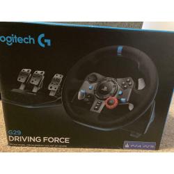 Logitech racing wheel, pedals and shifter