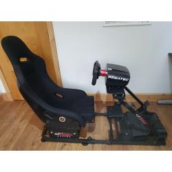 GT Omega sim racing cockpit (for fanatec and thrustmaster steering wheels)