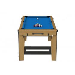 6ft Folding Snooker Pool Table w/ Table Tennis
