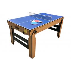 6ft Folding Snooker Pool Table w/ Table Tennis