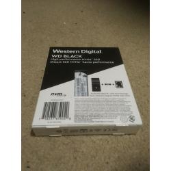 WD Black 500 GB SSD, Brand new - never opened, M - keyed