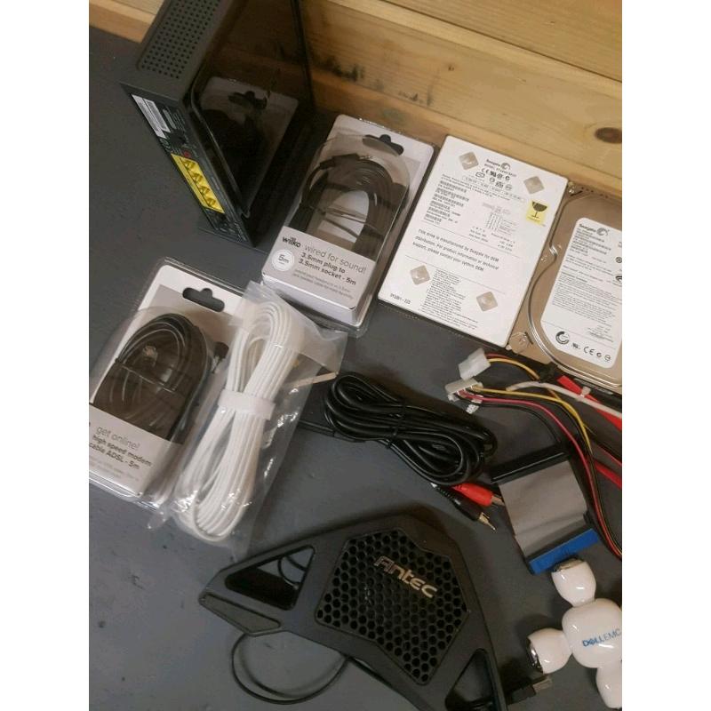 Computer harddrives and accessories job lot
