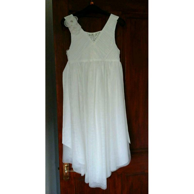 Beautiful Monsoon White Bridesmaid Dress Age 11/12
