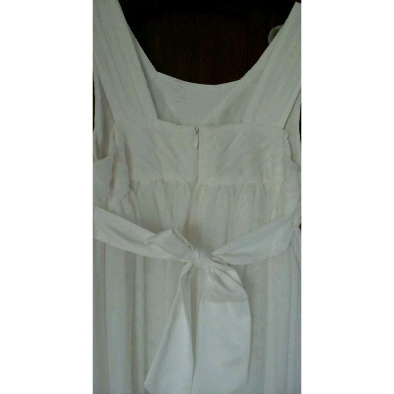 Beautiful Monsoon White Bridesmaid Dress Age 11/12