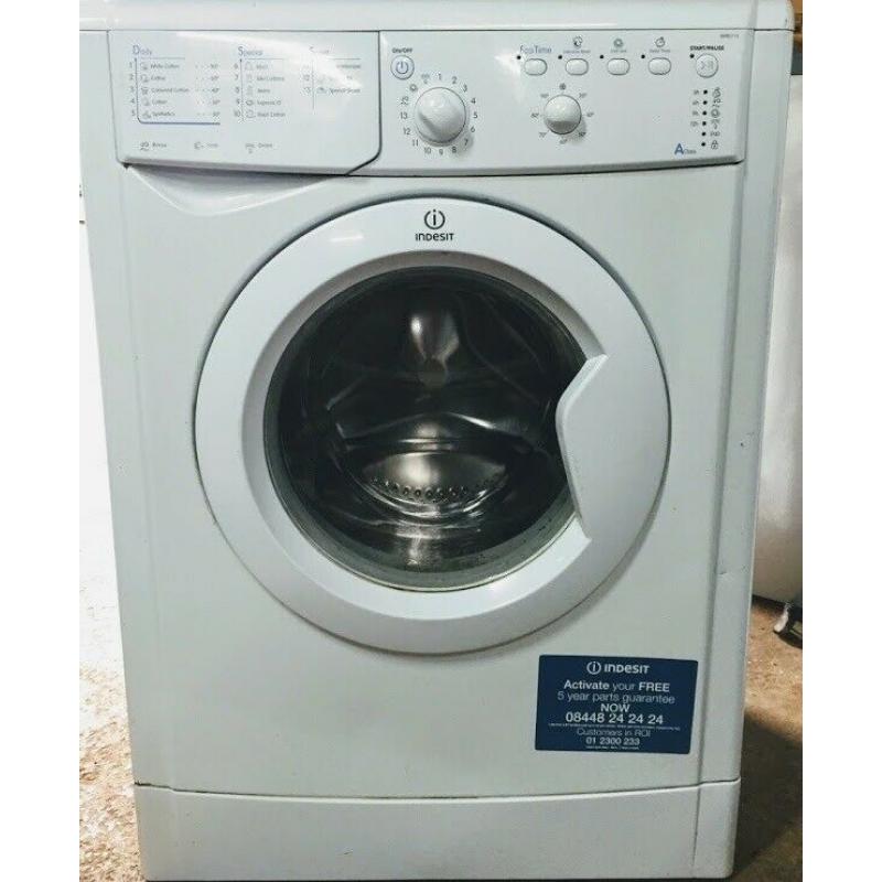 P32 Indesit IWB5123 6kg 1200Spin White A+ Rated Washing Machine 1YEAR WARRANTY FREE DEL N FIT