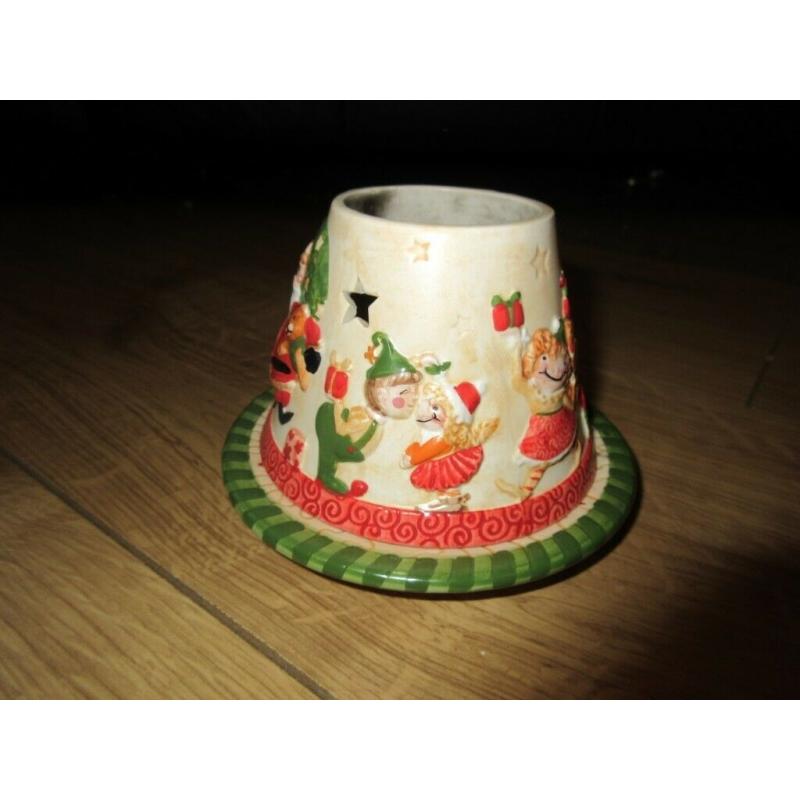 BEAUTIFUL CERAMIC YANKEE CANDLE HOLDER for CHRISTMAS