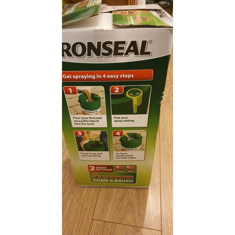 Ronseal fence paint sprayer brand new