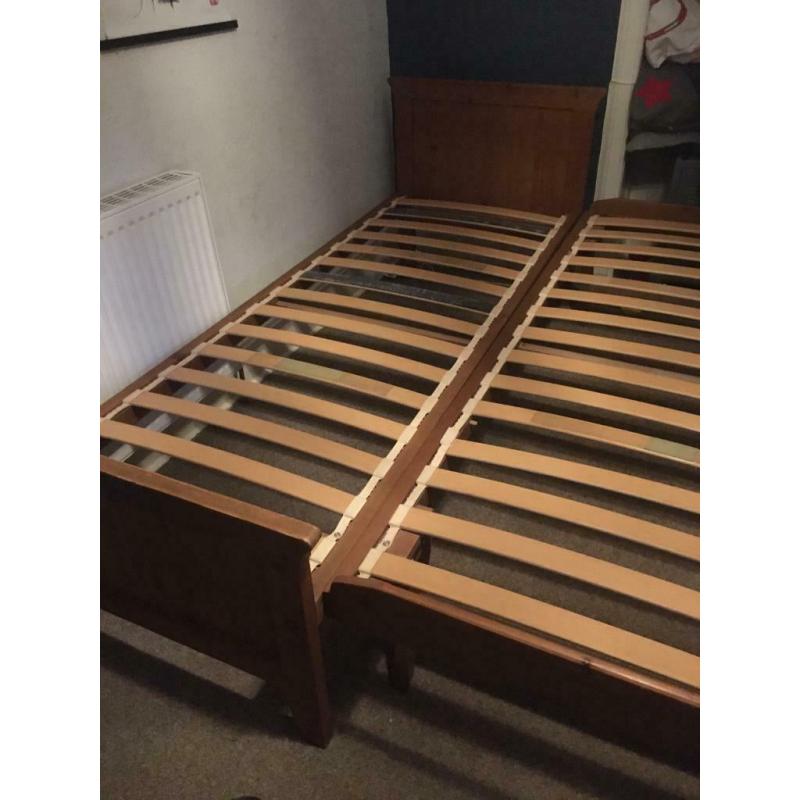Reduced* John Lewis Single bed and Trundle / spare guest bed
