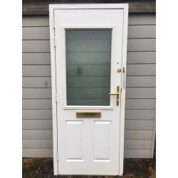 Used Upvc Brown Front Composite Door