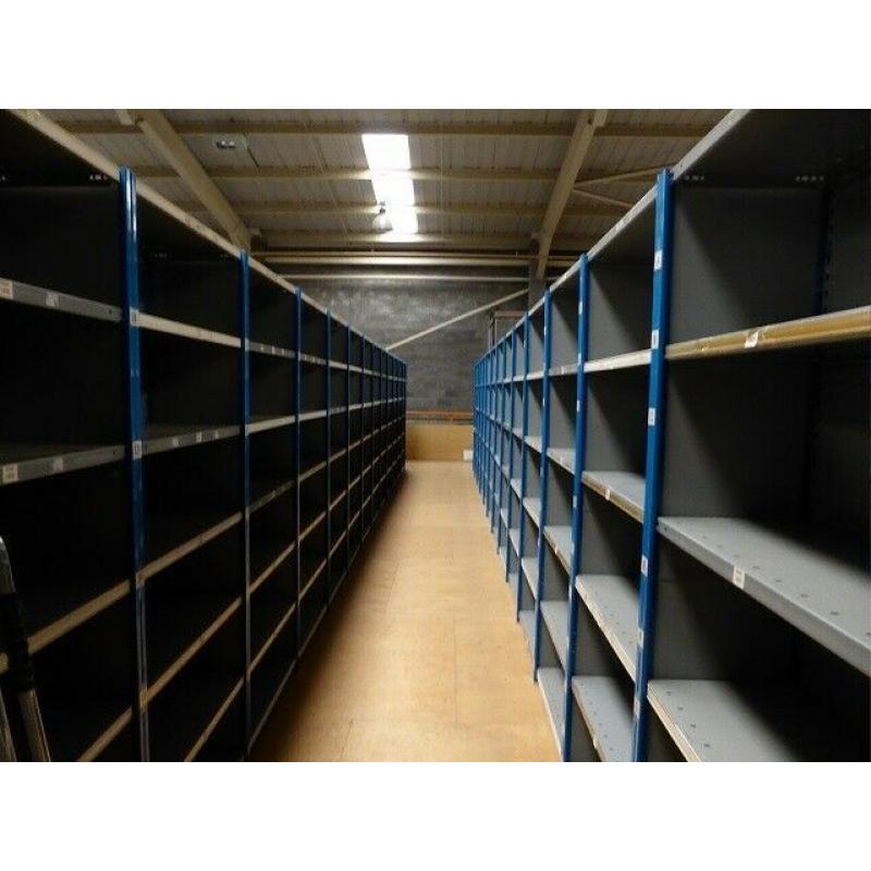 45 bays of dexion impex industrial shelving ( storage , pallet racking )
