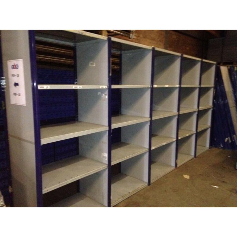 5 bays DEXION impex industrial shelving ( storage , pallet racking )