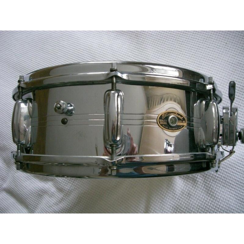 Slingerland 130 Gene Krupa Sound King alloy snare drum 14 x 5 - Niles,USA -Vintage