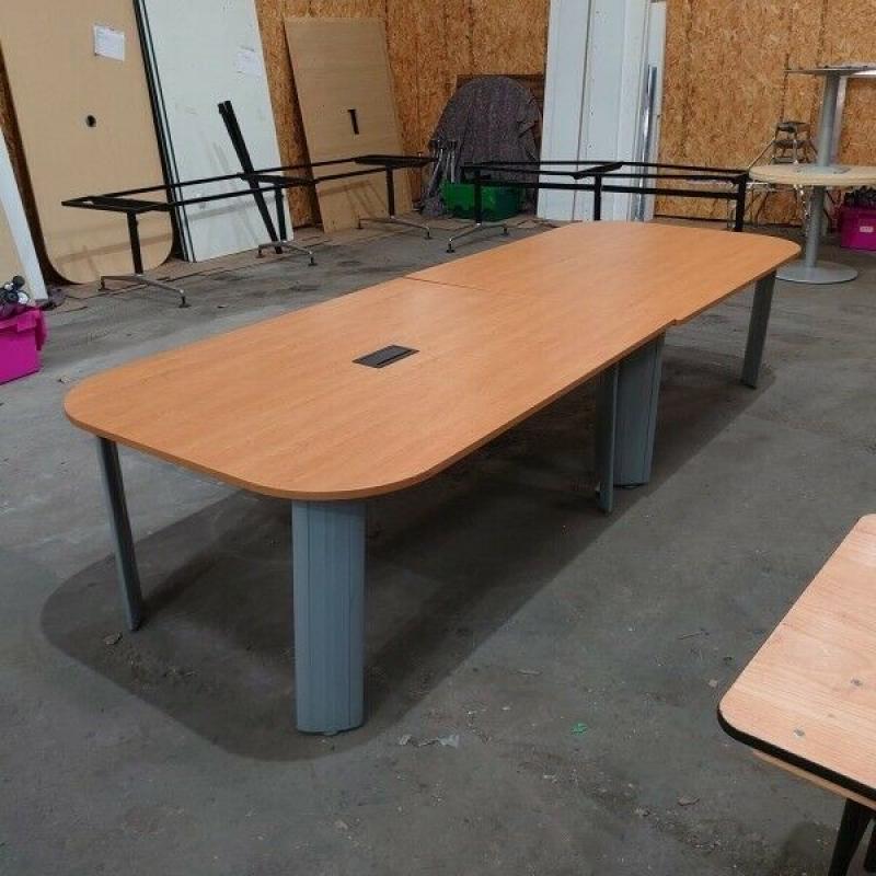 Beech Meeting Table, 2-Piece Design, 2000mm x 1000mm