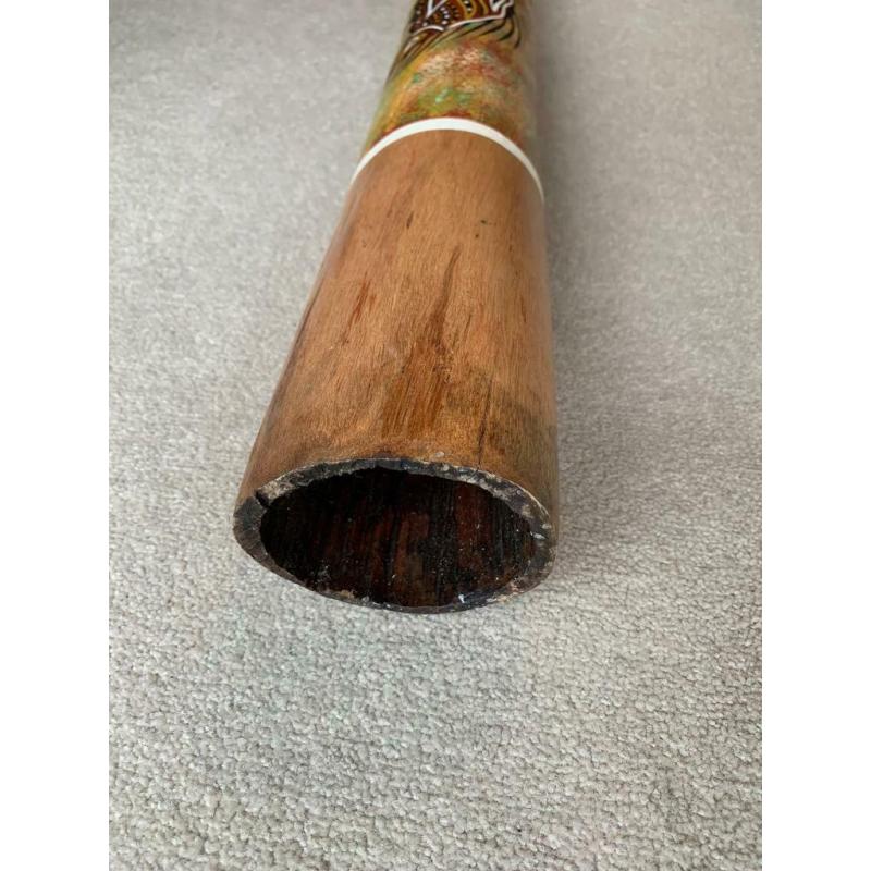 Authentic Australian Aboriginal Didgeridoo 148cm Eucalyptus inc Bag