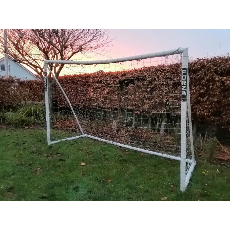 3m x 2m FORZA football goals (10ft x 6.5ft) with ground pegs & instructions