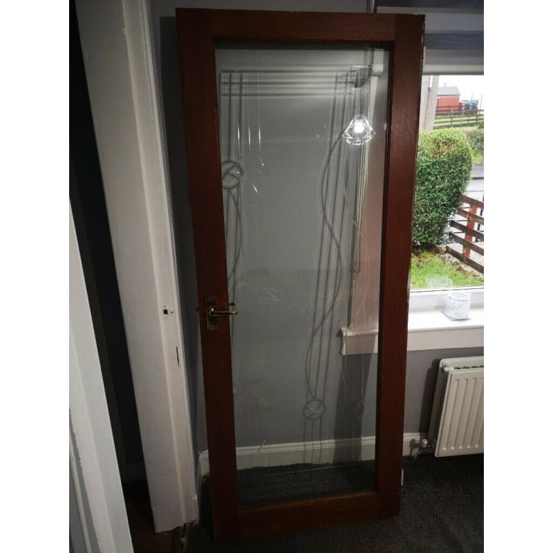 (FREE) X2 Rennie Mackintosh Glass internal doors