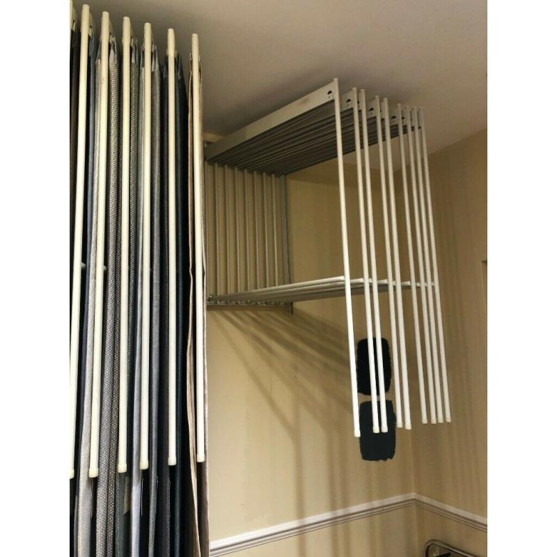 Shop hangers for large fabric lengths