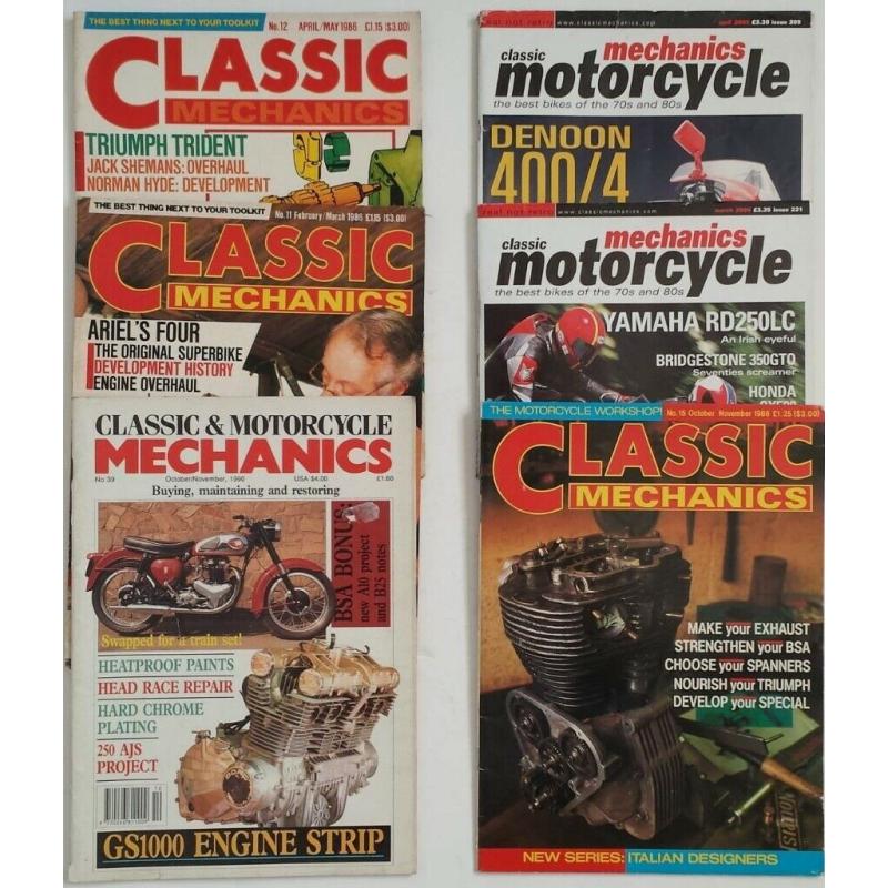 Over 85 Motorcycle Magazines from the 1970s-1990s: Perf Bikes, Superbike, Fast Bikes, vintage etc..