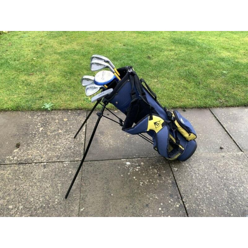 Dunlop Crazy Loco Junior Golf Set with Stand Bag and Carry Strap.