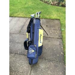 Dunlop Crazy Loco Junior Golf Set with Stand Bag and Carry Strap.
