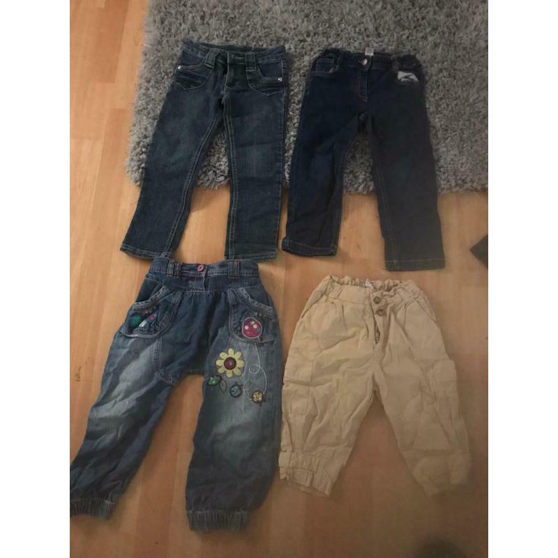 Girls jeans and trousers