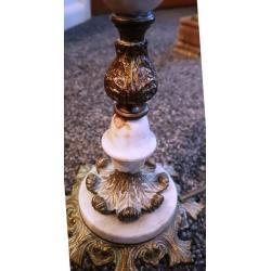 Vintage ornate onyx and ormulu lamp, classic style, c1970s (Steyning Must Collect)