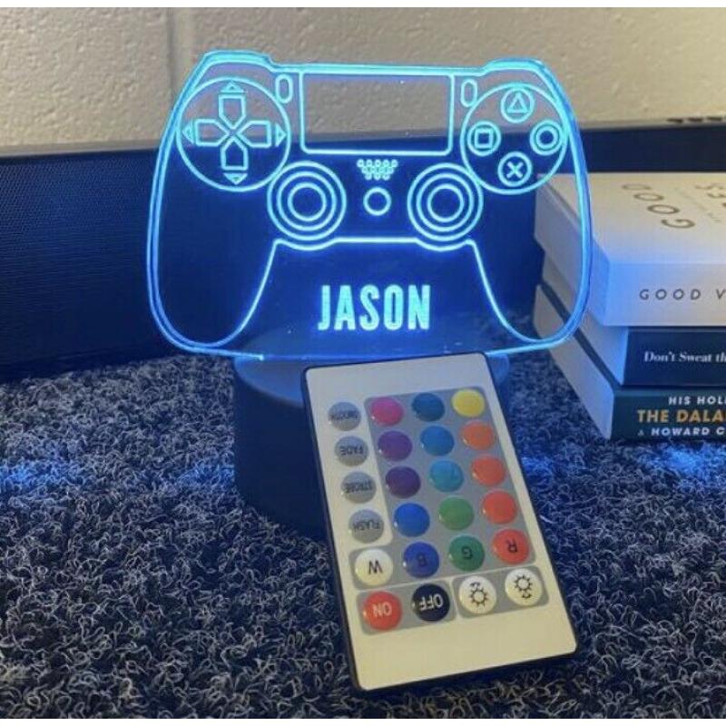 Personalised PlayStation LED Neon Game Controller Night Light Sign , PlayStation Gift For Gamers