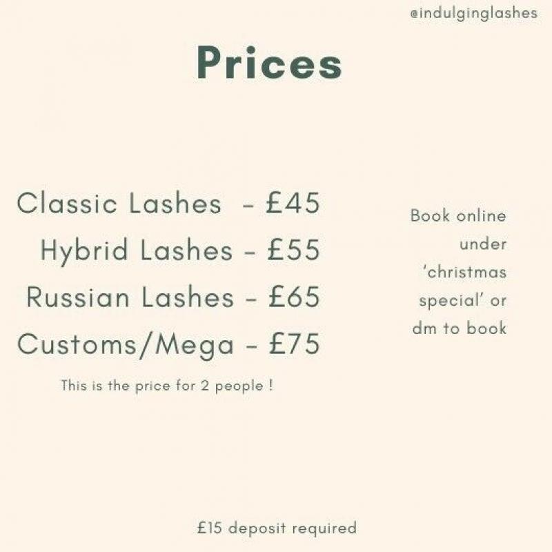 Lash extensions special offer 2-4-1
