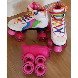 Rio Candi White Roller Skates UK size 3 - used, very good condition