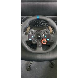 Logitech g29 driving wheel and pedal
