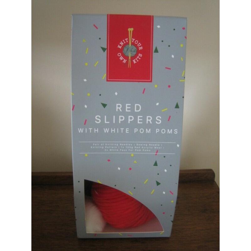 M&S Knit your own slippers kit. New in box.