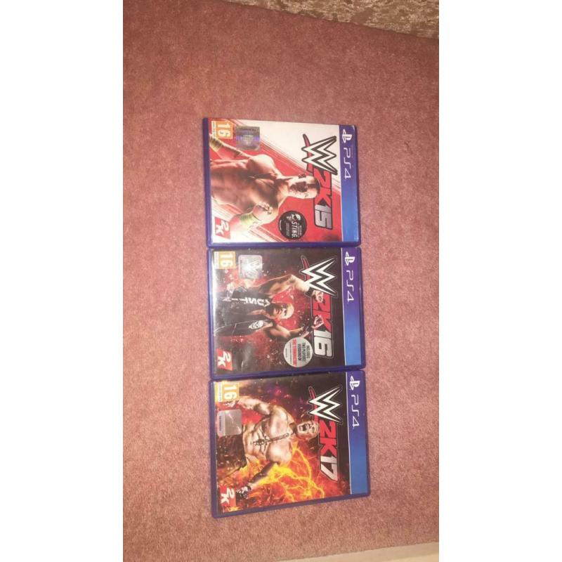 PS4 wwe games