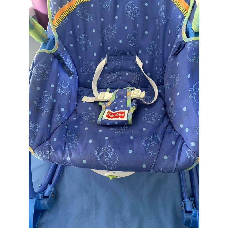 Fisher Price Linkaroos baby bouncer, can be used as a seat for older child, good condition.