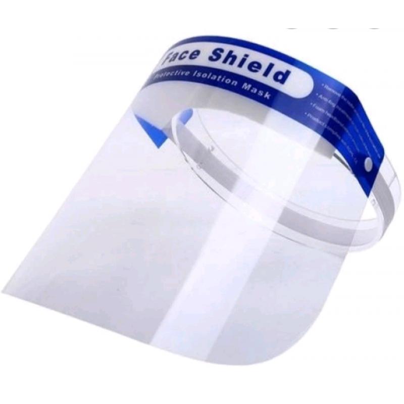 Clear face shield with glasses anti fog safety visor goggles