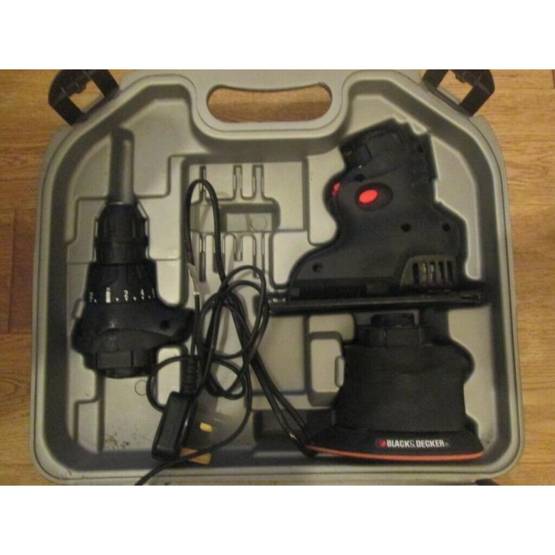 Black and Decker Quattro KC2000F drill jigsaw and sander - charger dead