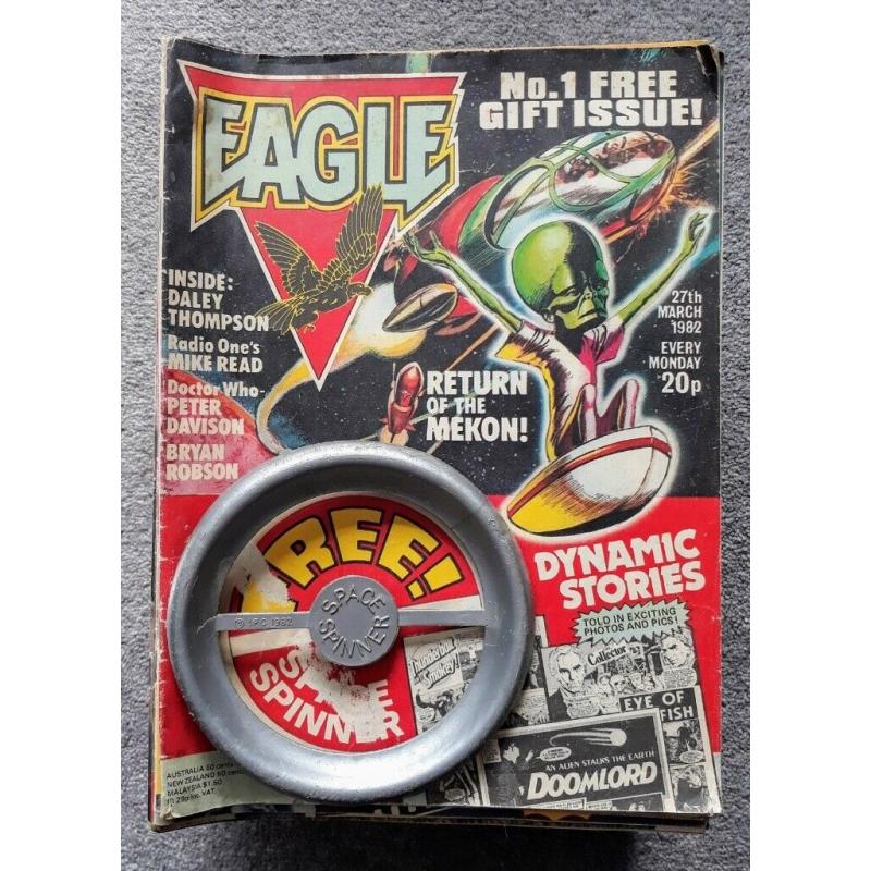 Eagle Comic bundle of 120+ magazines from issue 1 1982-1984 plus gift and annual