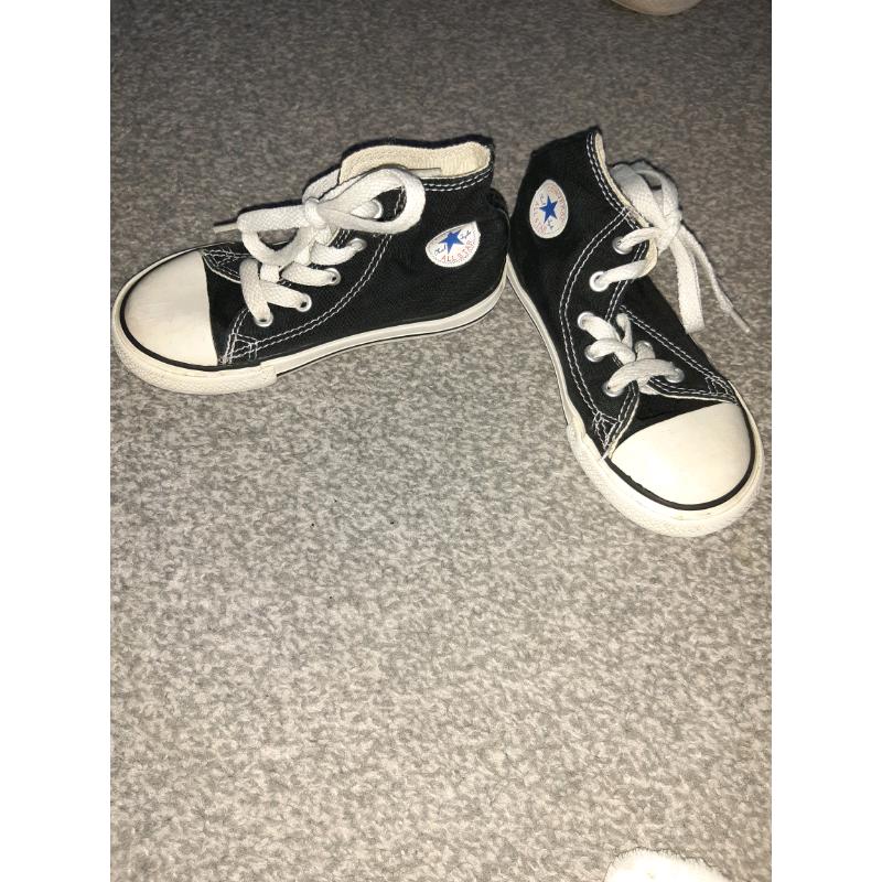 Converse high tops. Infant size 9