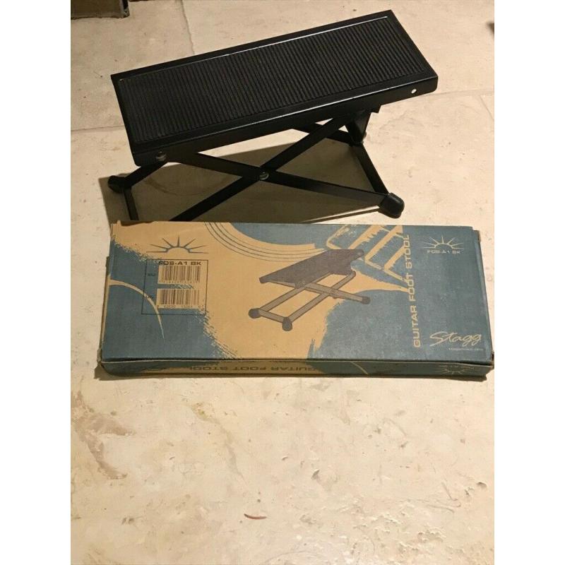 Stagg Guitar Foot Stool/Rest - Black (boxed)