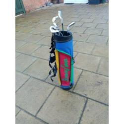 Junior/childs golf clubs with bag